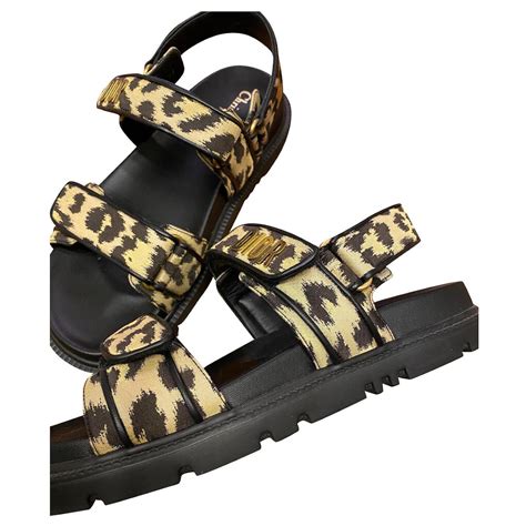 dior espadrilles leopard|christian dior sandals.